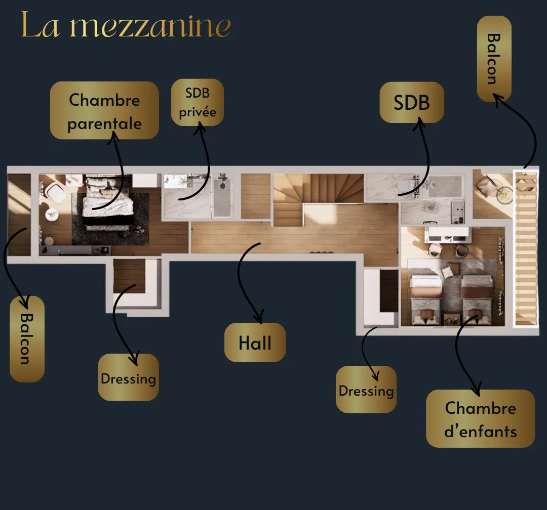 Plan Duplex F4 (R+1)